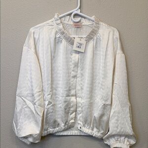 NWT NKN Nekane Revo Blouse in Cream - Small - $125 MSRP
